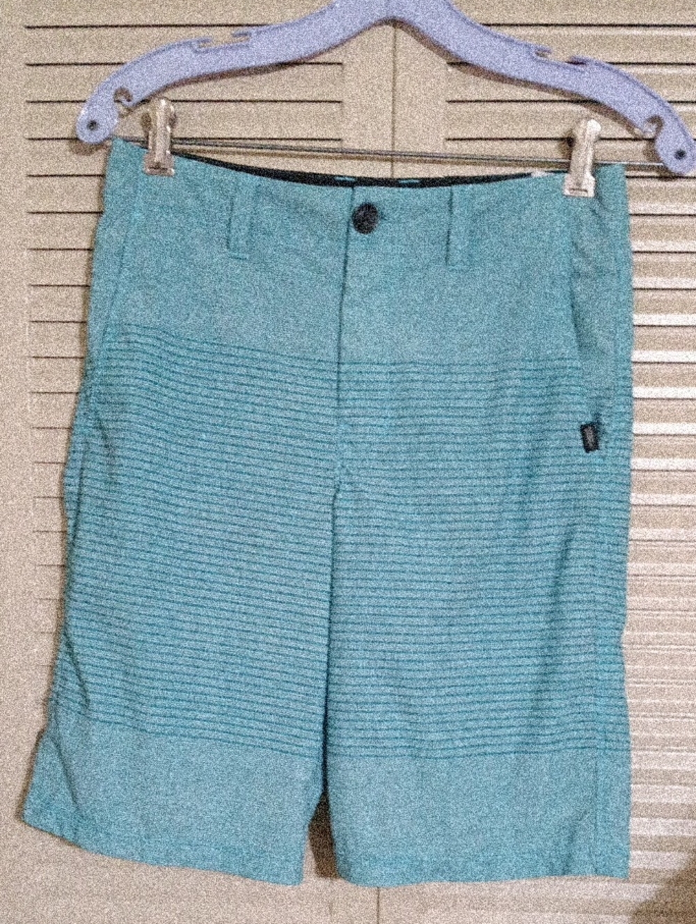 Vans Light Teal Ribbed Shorts